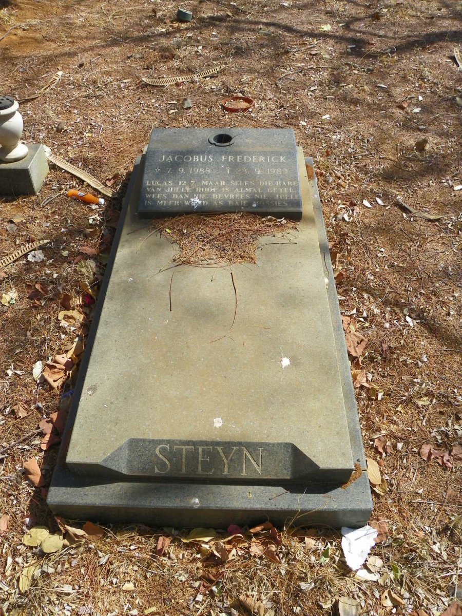 STEYN Jacobus Frederick 1988-1989