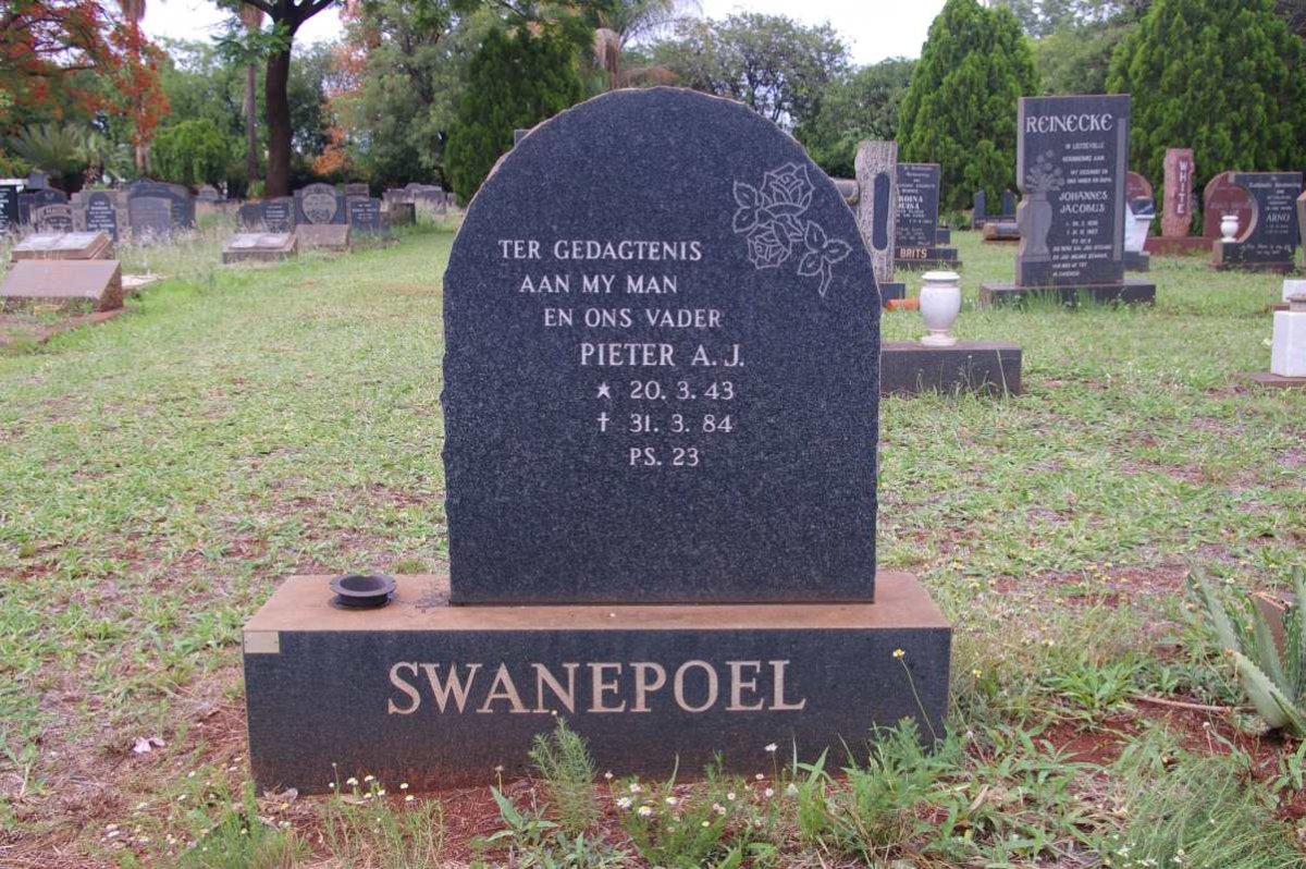 SWANEPOEL Pieter A.J. 1943-1984