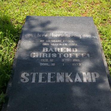 STEENKAMP Barend Christoffel 1915-1973