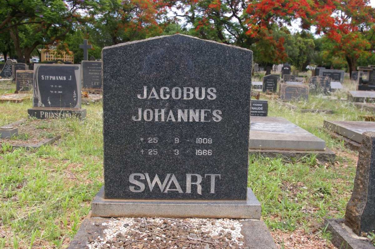 SWART Jacobus Johannes 1909-1966