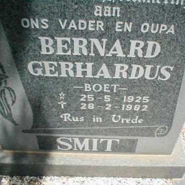 SMIT Bernard Gerhardus 1925-1982