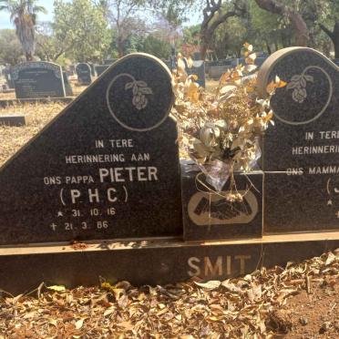 SMIT P.H.C. 1916-1986 &amp; J.D. 1924-2023
