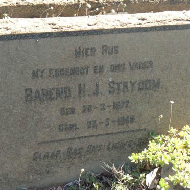 STRYDOM Barend H.J. 1877-194?