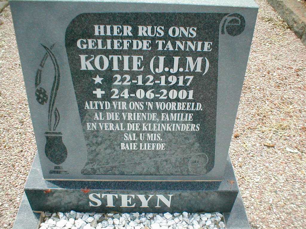 STEYN J.J.M. 1917-2001