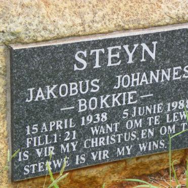 STEYN Jakobus Johannes 1938-1988