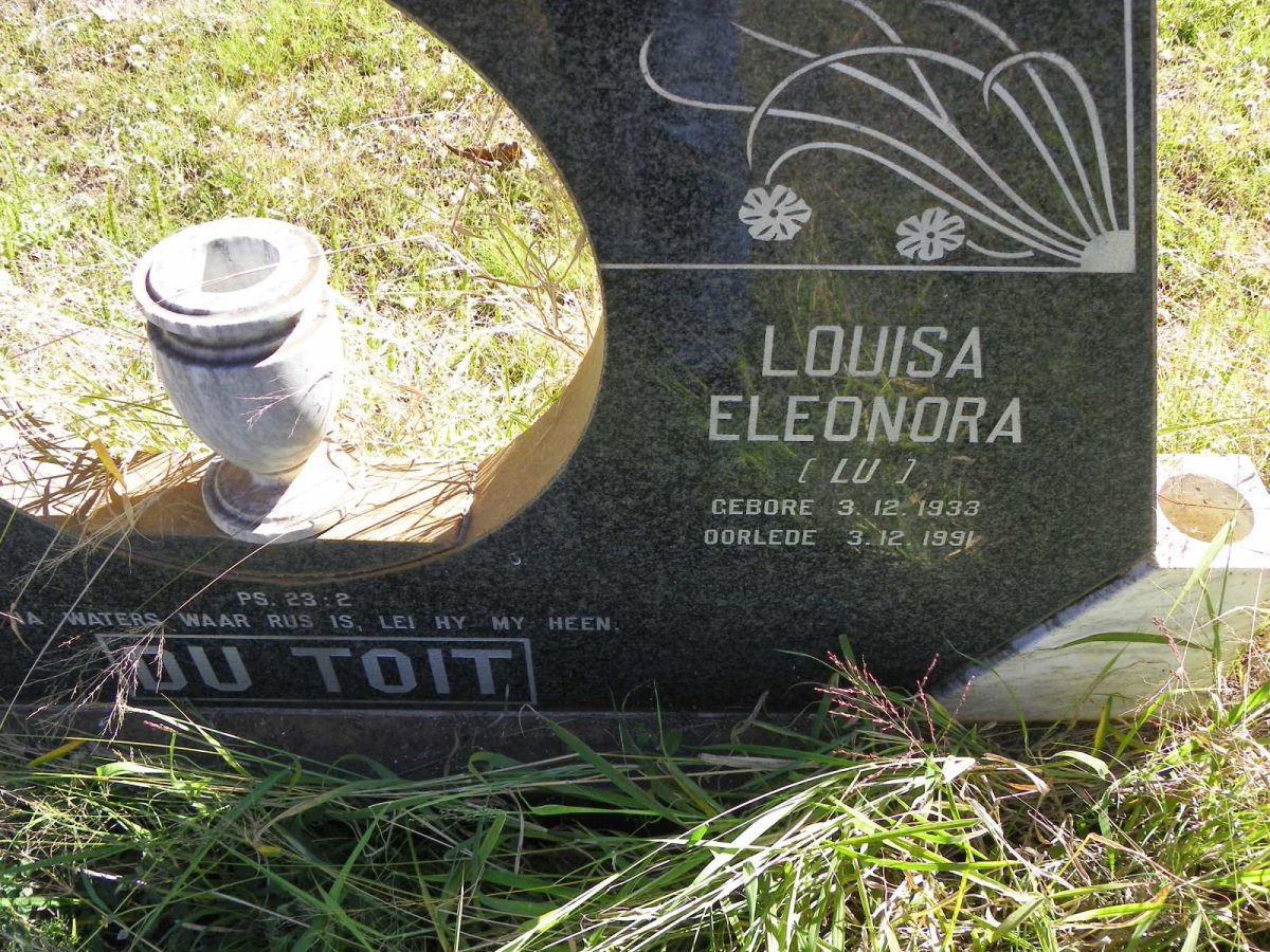 TOIT Francois P.J.J., du 1925-2014 &amp; Louisa Eleonora 1933-1991