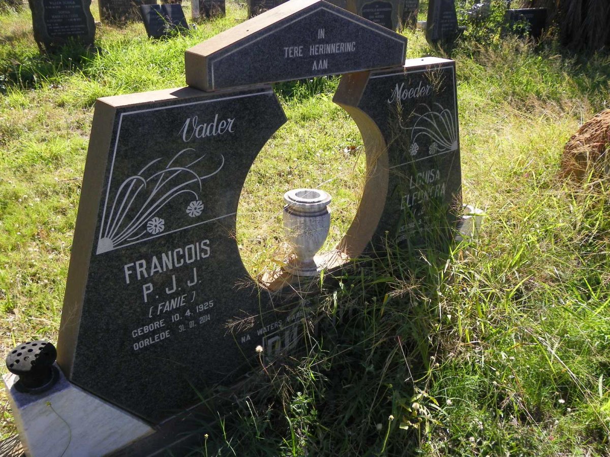 TOIT Francois P.J.J., du 1925-2014 &amp; Louisa Eleonora 1933-1991