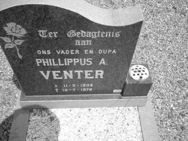 VENTER Phillippus A. 1908-1976