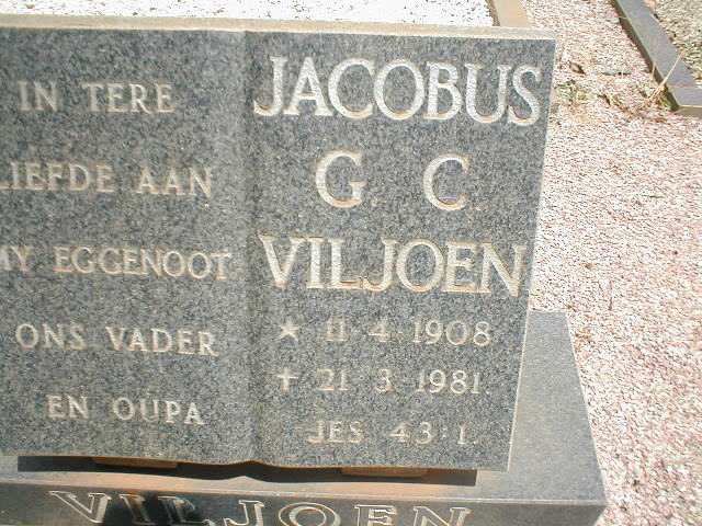 VILJOEN Jacobus G.C. 1908-1981