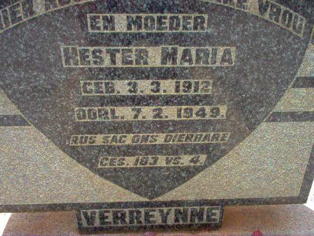 VERREYNNE Hester Maria 1912-1949