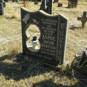 VENTER Jacob Barend 1919-1999