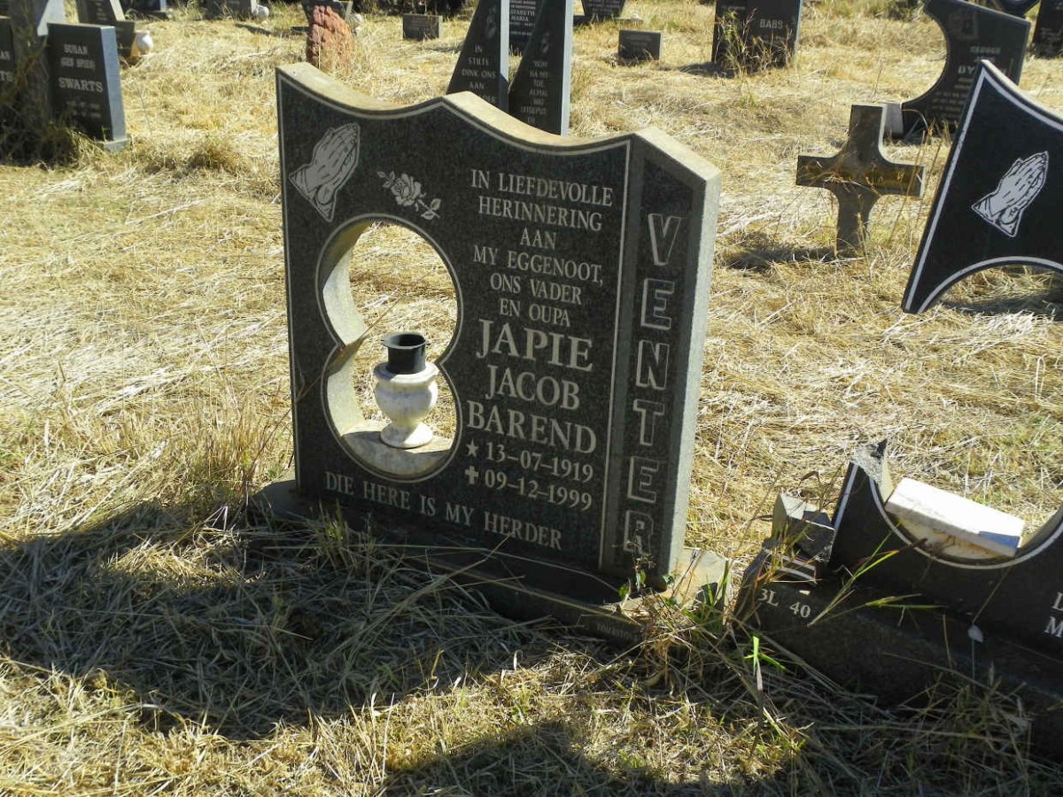 VENTER Jacob Barend 1919-1999