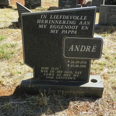 WESTHUIZEN Andre, van der 1976-2001