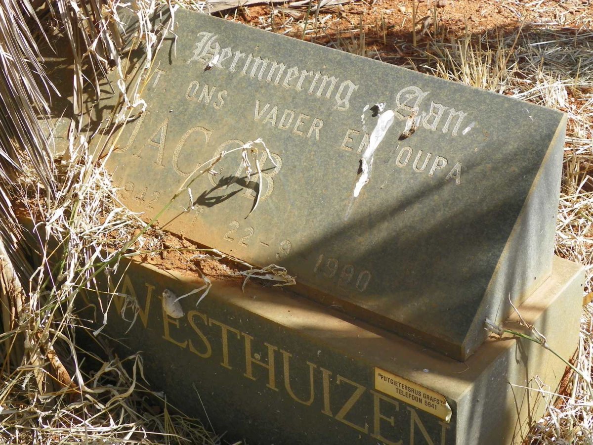 WESTHUIZEN Jacob, van der 1942-1990