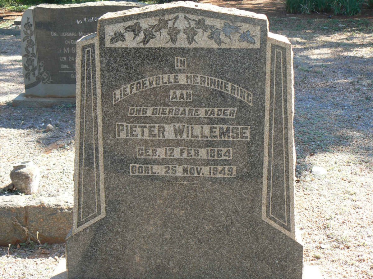 WILLEMSE Pieter 1864-1849
