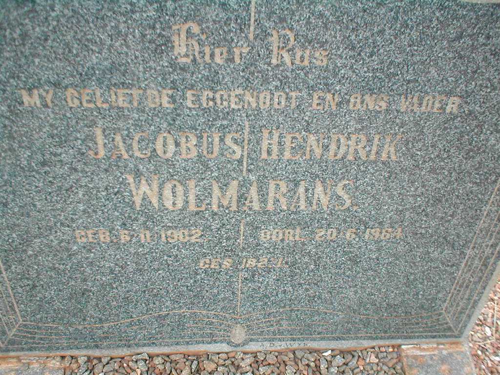 WOLMARANS Jacobus Hendrik 1902-1964