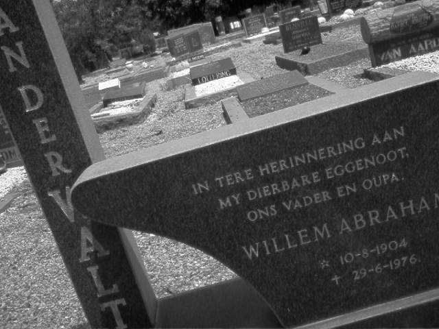 WALT Willem Abraham, van der 1904-1976