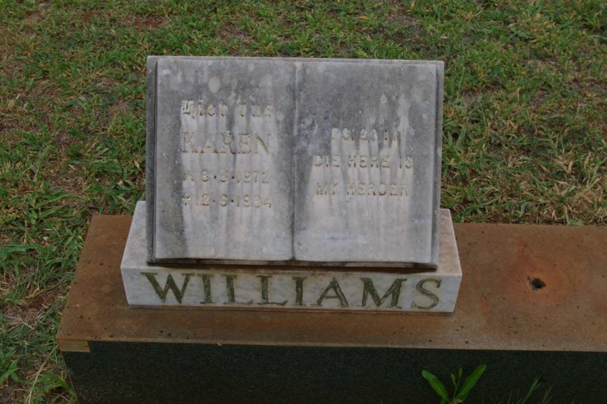 WILLIAMS Karen 1972-1984