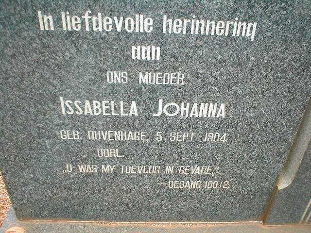 WALKINSHAW Charles Alexander 1897-1965 &amp; Issabella Johanna DUVENHAGE 1904-