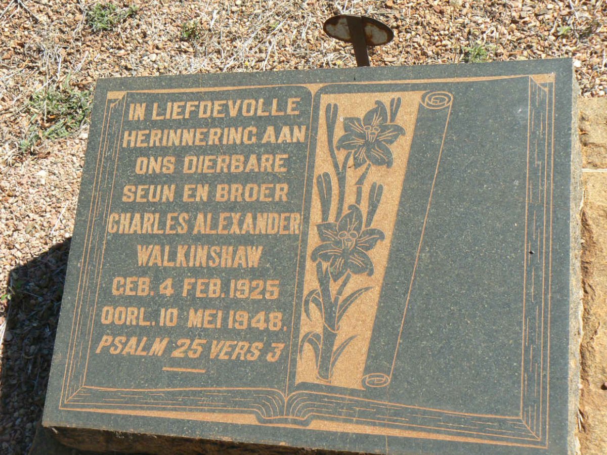 WILKINSHAW Charles Alexander 1925-1948