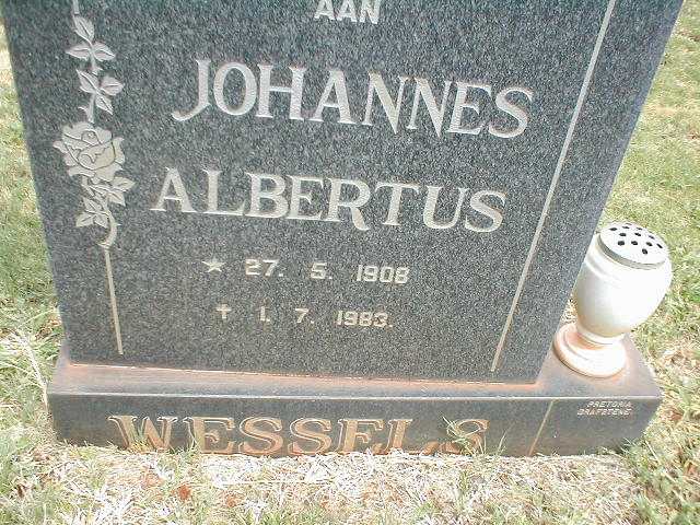 WESSELS Johannes Albertus 1908-1983
