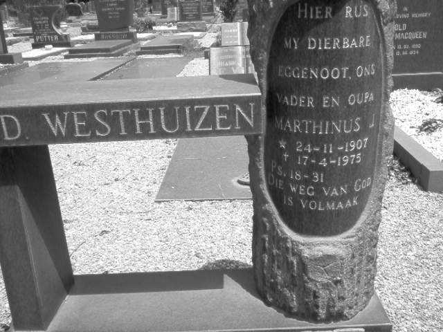 WESTHUIZEN Marthinus J., v.d. 1907-1975
