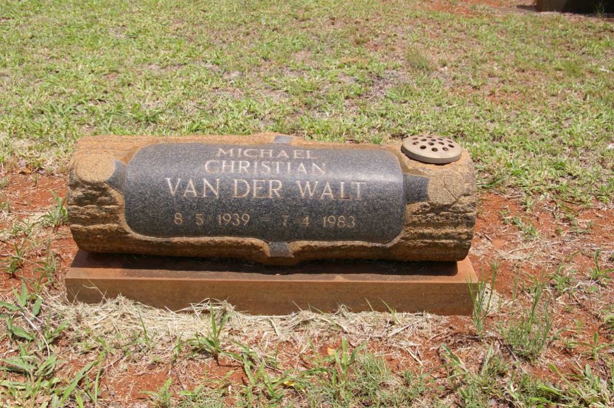 WALT Michael Christian, van der 1939-1983