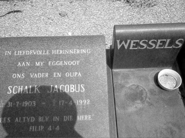 WESSELS Schalk Jacobus 1903-1992