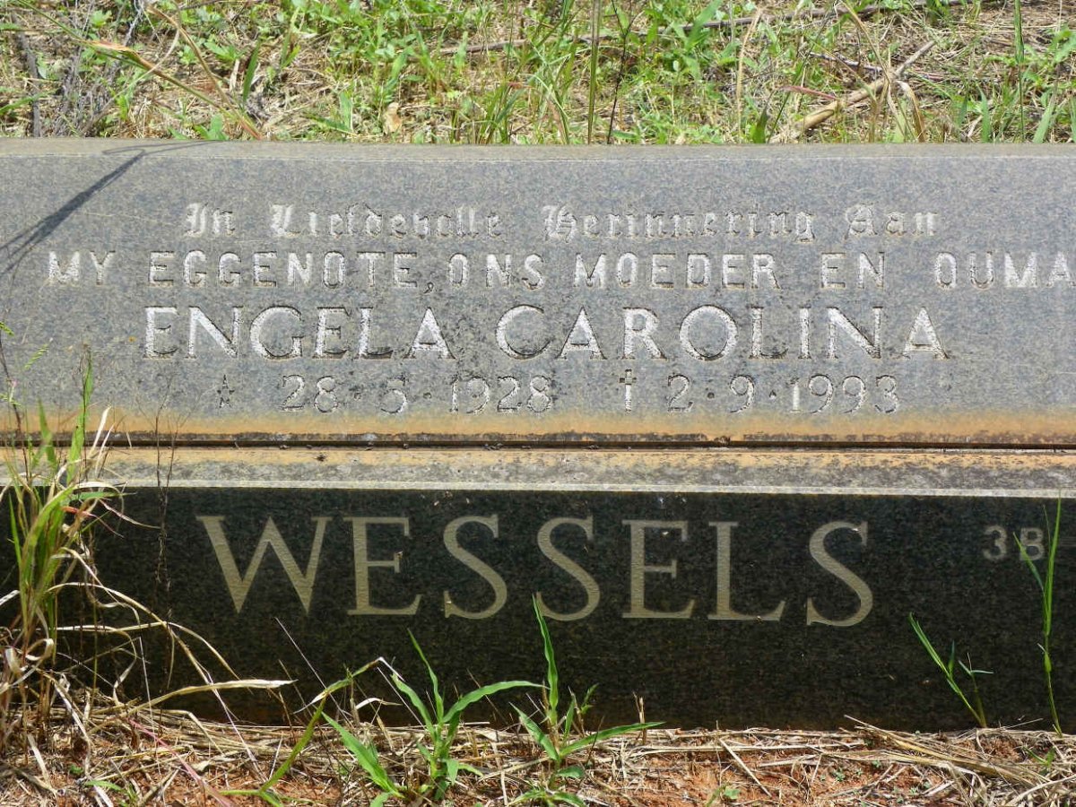 WESSELS Engela Carolina 1928-1993