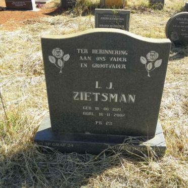 ZIETSMAN L.J. 1921-2002