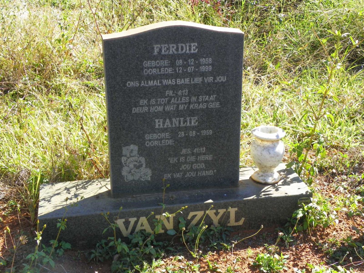 ZYL Ferdie, van 1958-1999 Hanlie 1959-