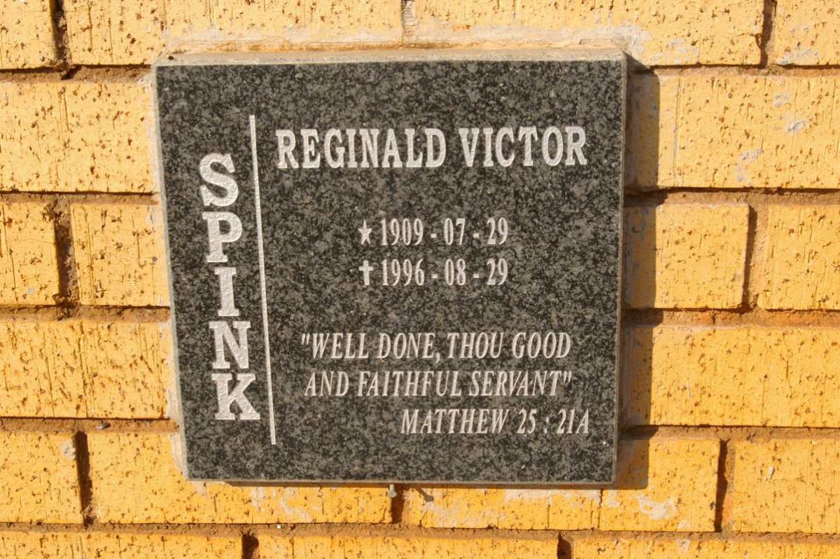 SPINK Reginald Victor 1909-1996