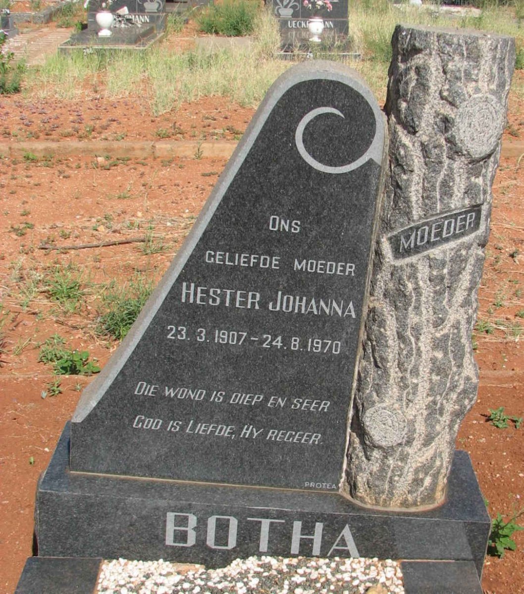 BOTHA Hester Johanna 1907-1970