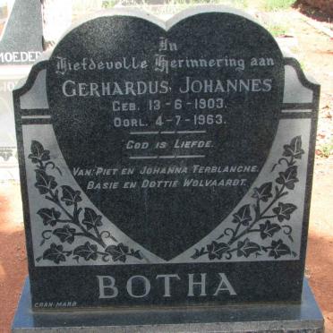 BOTHA Gerardus Johannes 1903-1963