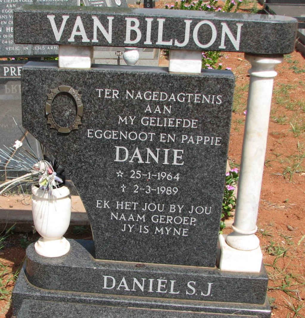 BILJON Daniël S.J., van 1964-1989