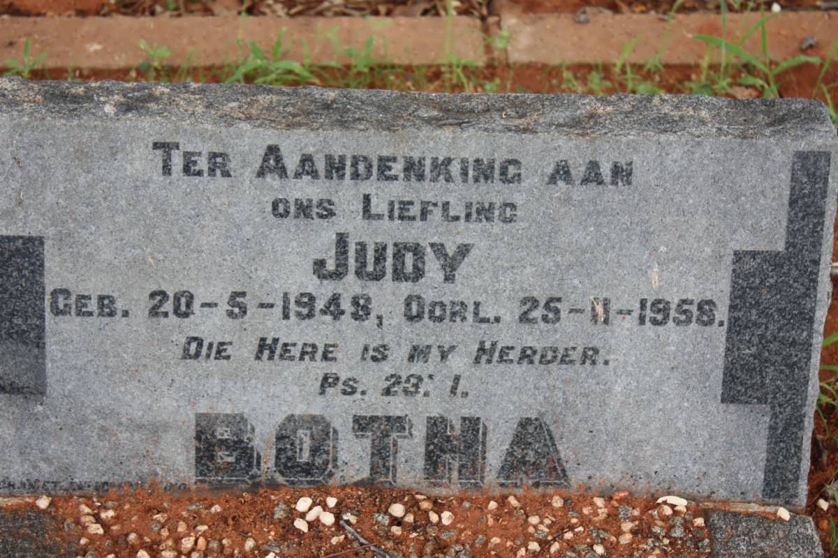 BOTHA Judy 1948-1958