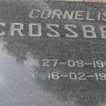 CROSSBERG Cornelis 1965-1997