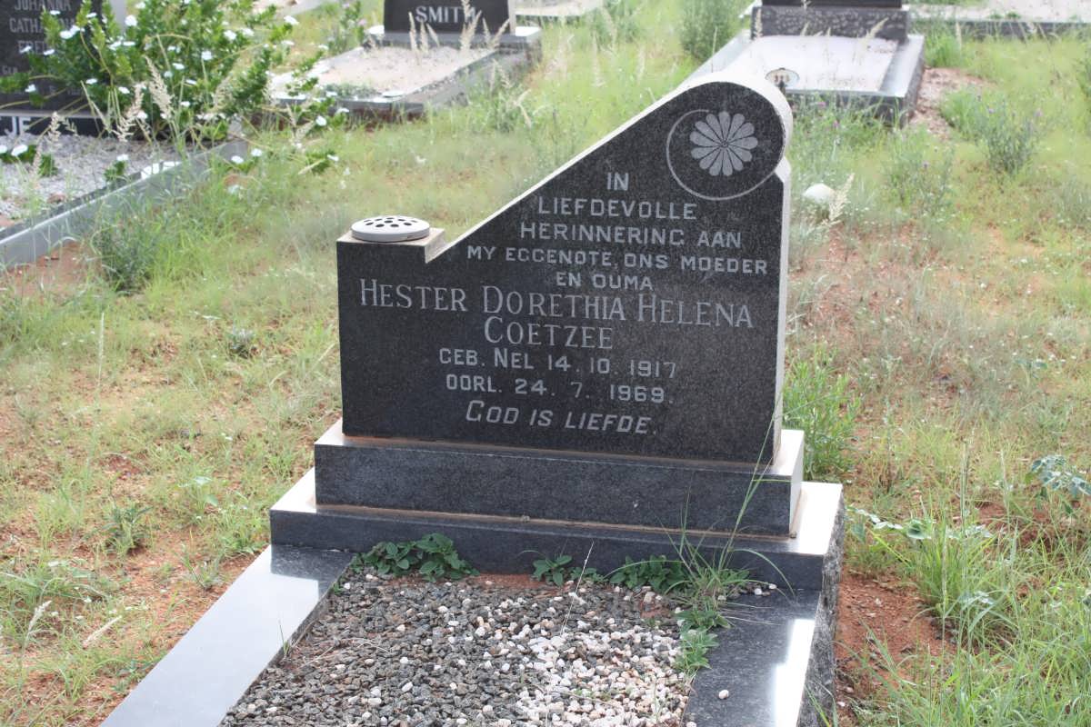 COETZEE Hester Dorethia Helena nee NEL 1917-1969