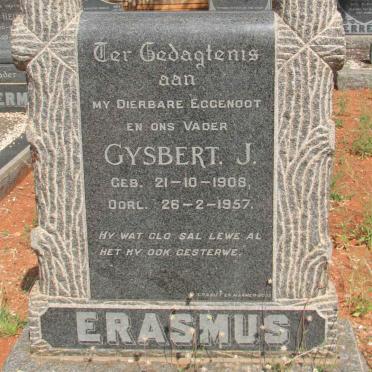 ERASMUS Gysbert J. 1908-1957