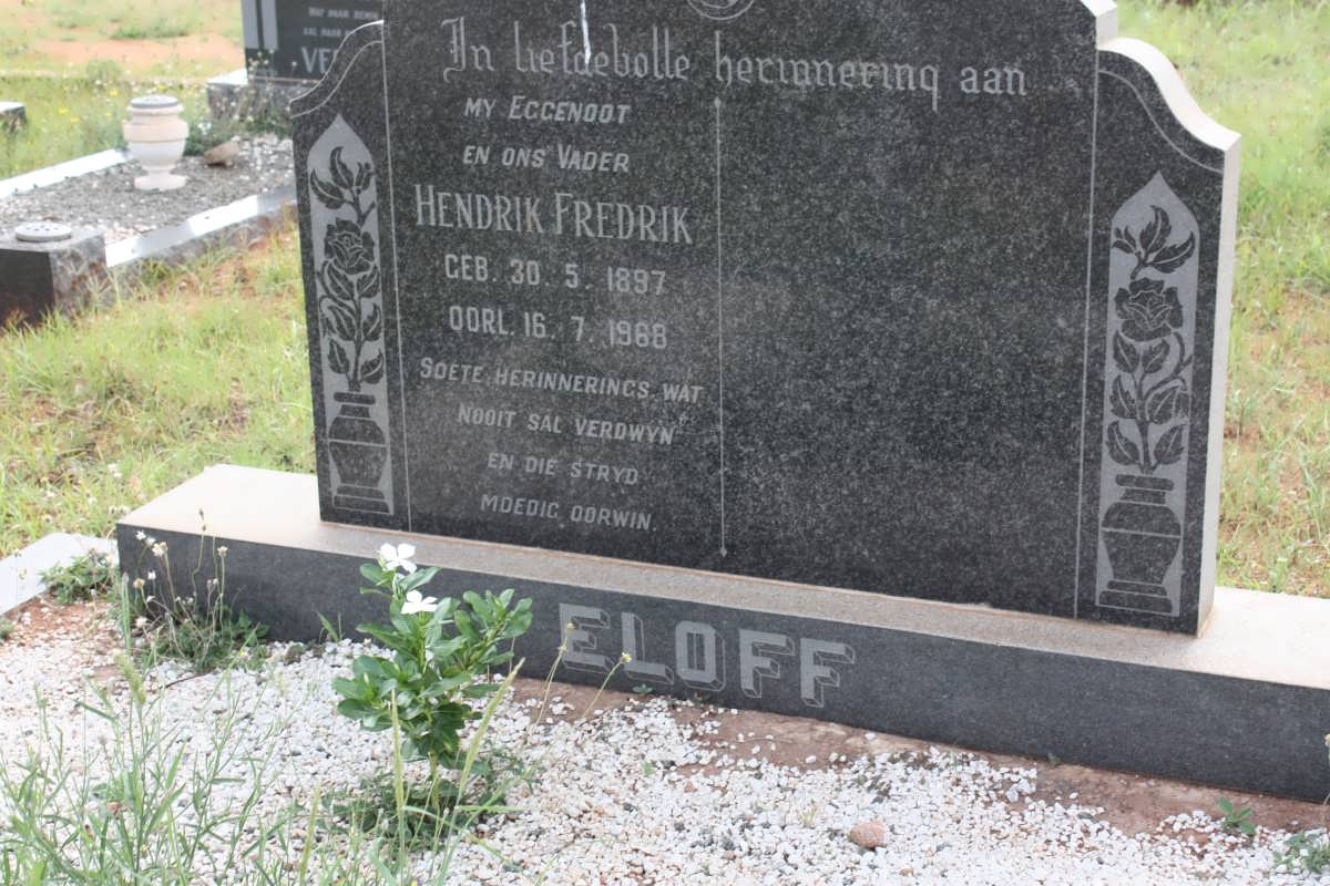 ELOFF Hendrik Fredrik 1897-1968