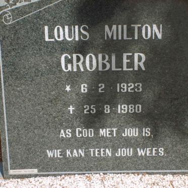 GROBLER Louis Milton 1923-1980