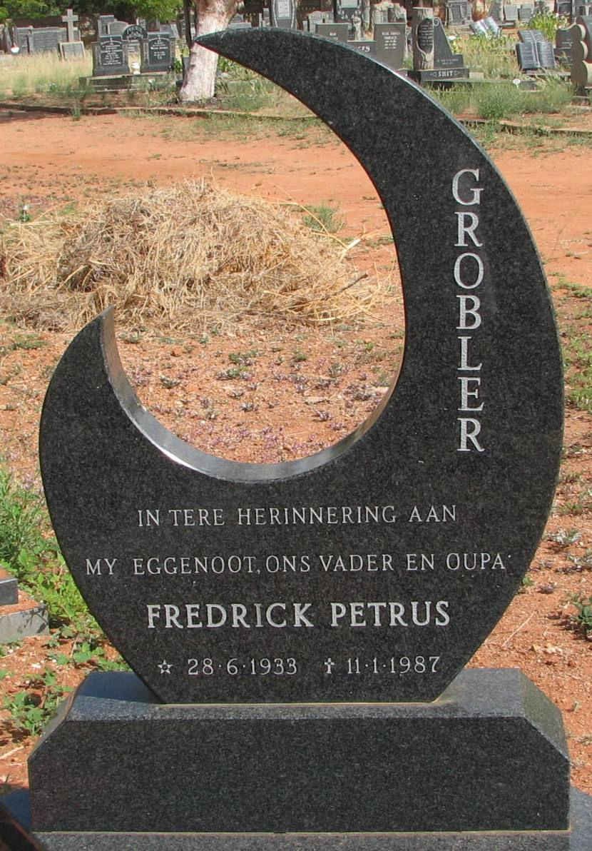GROBLER Fredrick Petrus 1933-1987