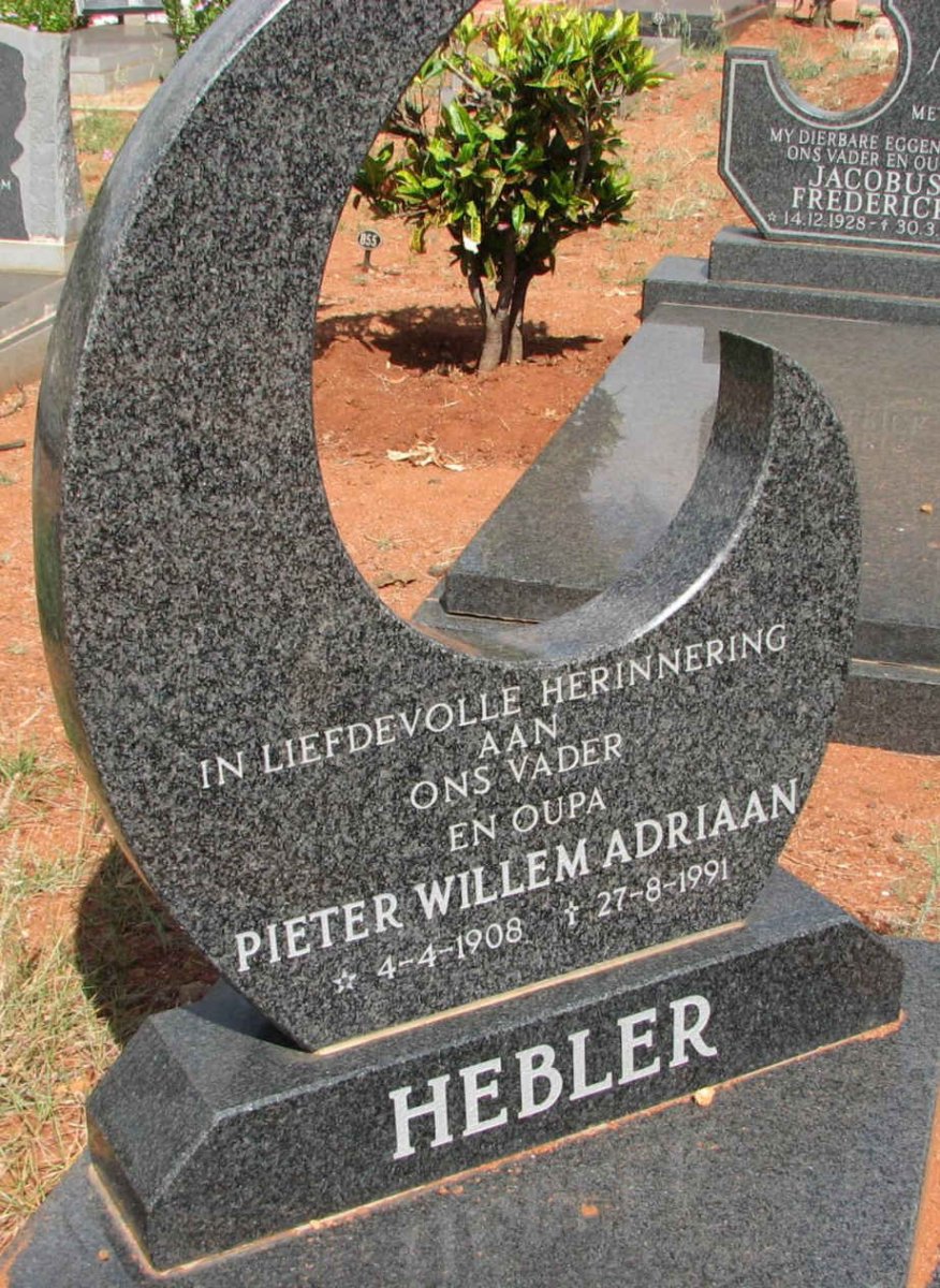 HEBLER Pieter Willem Adriaan 1908-1991