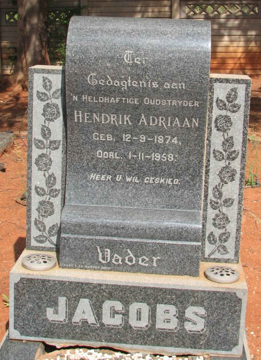JACOBS Hendrik Adriaan 1874-1958