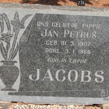 JACOBS Jan Petrus 1907-1966