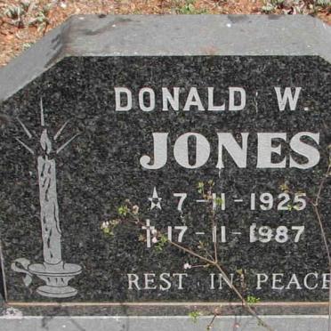 JONES Donald W. 1925-1987