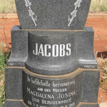 JACOBS Magdalena Josina nee BEZUIDENHOUT 1915-1968