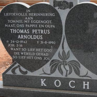 KOCH Thomas Petrus Arnoldus 1943-1990