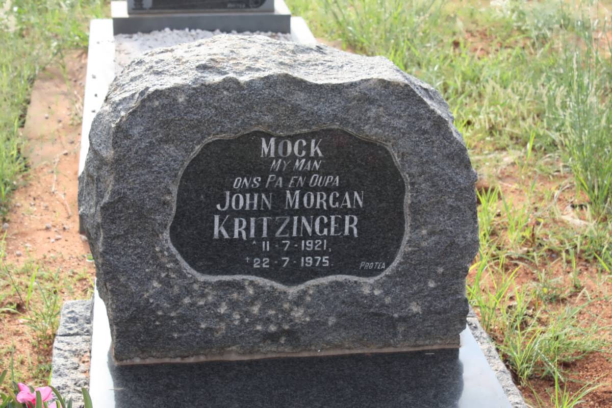 KRITZINGER John Morgan 1921-1975