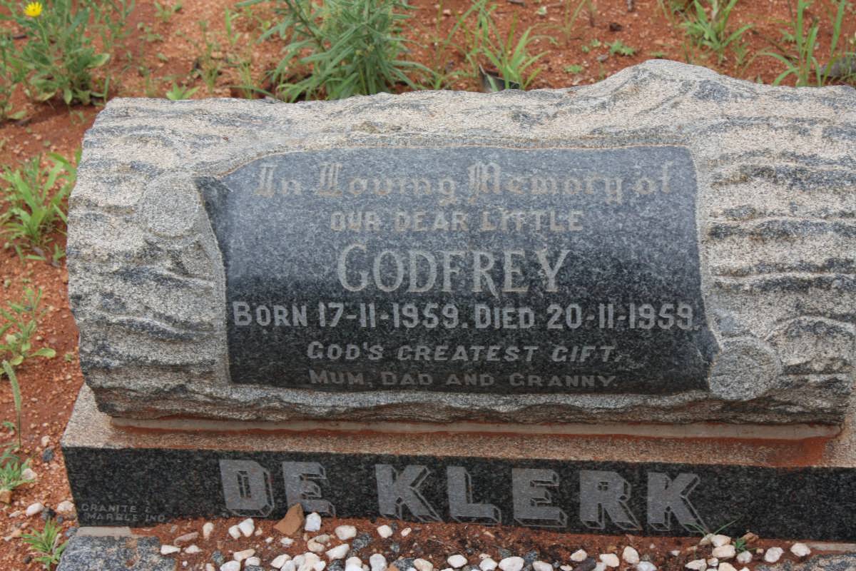 KLERK Godfrey, de 1959-1959